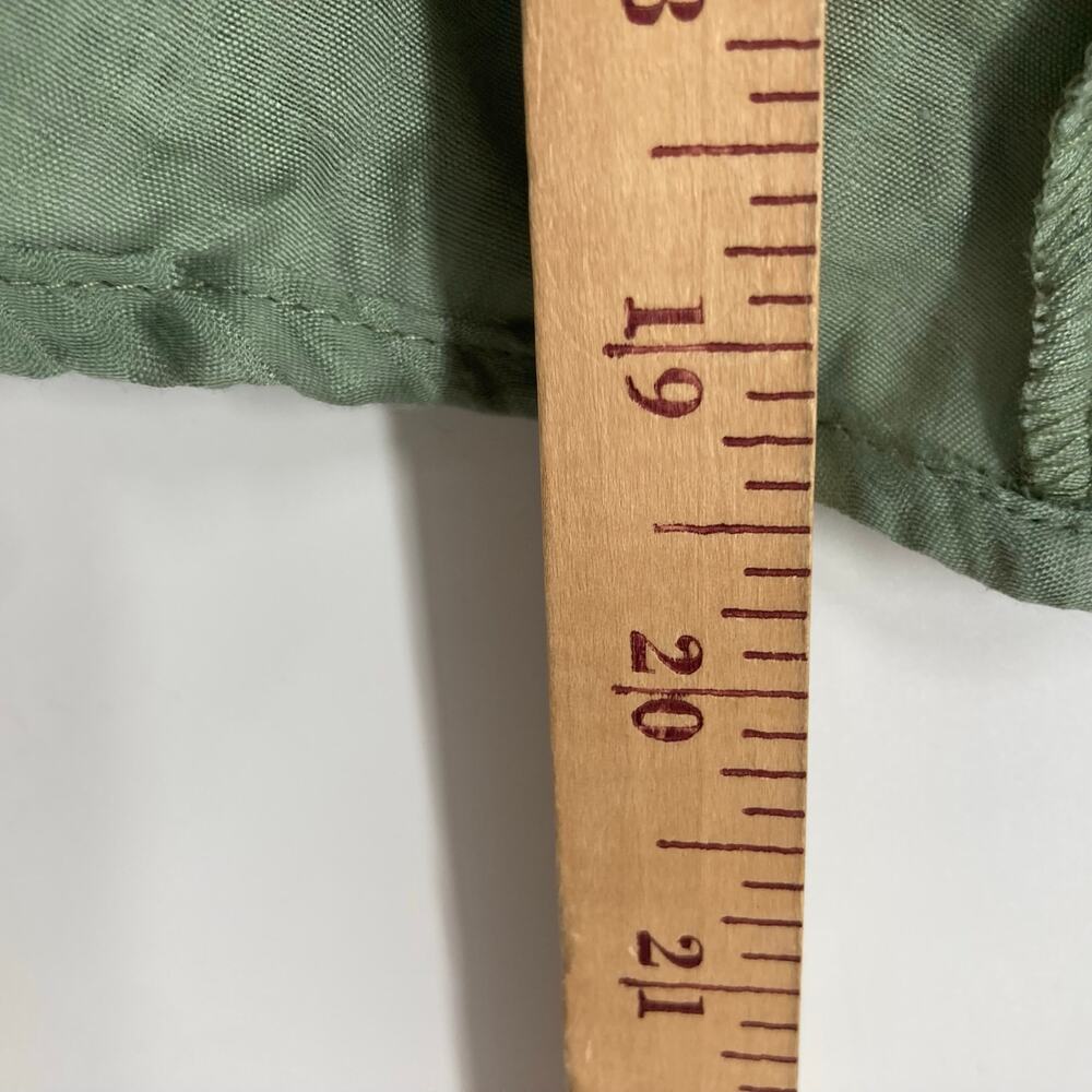ASTR the Label Wedelia Bustier Midi Dress Sage Green Slit Milkmaid Peasant Med - Picture 13 of 13